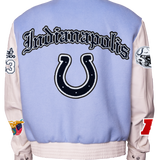 Indianapolis Colts Wool & Leather Old English Varsity Jacket
