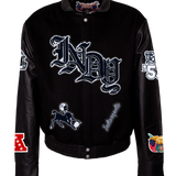 Indianapolis Colts Wool & Leather Old English Varsity Jacket