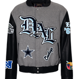 Dallas Cowboys Wool & Leather Old English Varsity Jacket