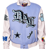 Dallas Cowboys Wool & Leather Old English Varsity Jacket