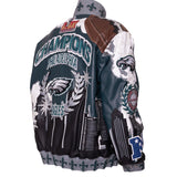 Philadelphia Eagles 2-Time Super Bowl Champions Genuine Leather Jacket