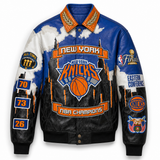 New York Knicks 2026 NBA Champions Italian lambskin Leather Jacket