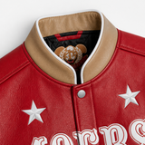 The Golden Gate Dynasty — San Francisco 49ers Vegan Leather Skyline Jacket