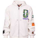 FIFA World Cup 2026 Mexico City Vegan Leather Zip-Up Hooded Jacket