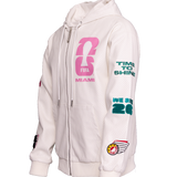 FIFA World Cup 2026 Miami Vegan Leather Zip-Up Hooded Jacket