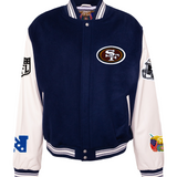 SAN FRANCISCO 49ERS WOOL & LEATHER VARSITY JACKET