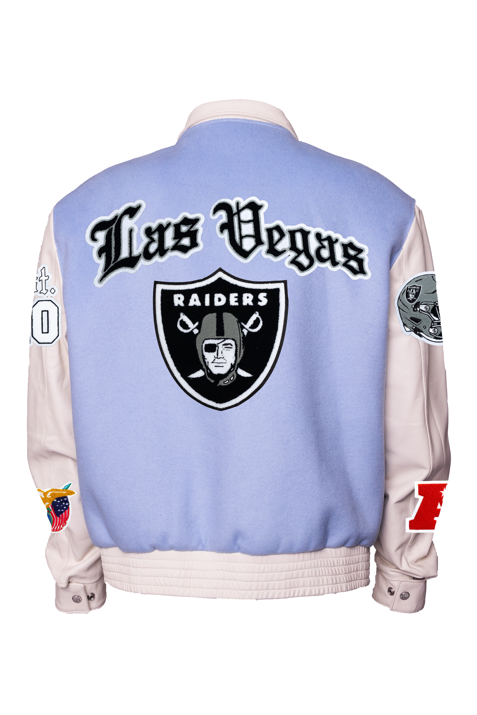 Las Vegas Raiders Wool & Leather Old English Varsity Jacket – Jeff