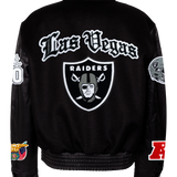 Las Vegas Raiders Wool & Leather Old English Varsity Jacket