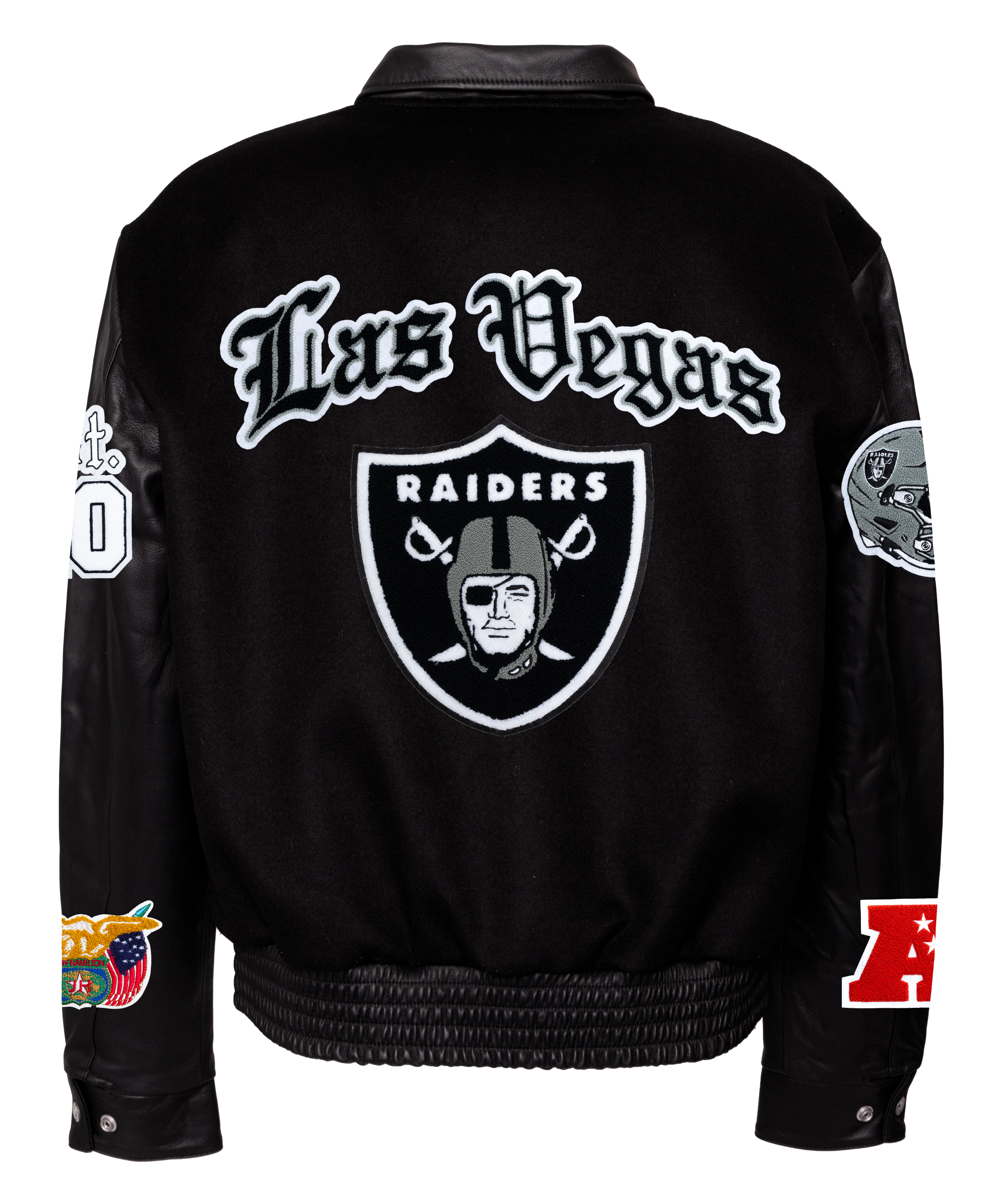 Las Vegas Raiders Wool & Leather Old English Varsity Jacket – Jeff Las Vegas Raiders Wool & Leather Old English Varsity Jacket – Jeff