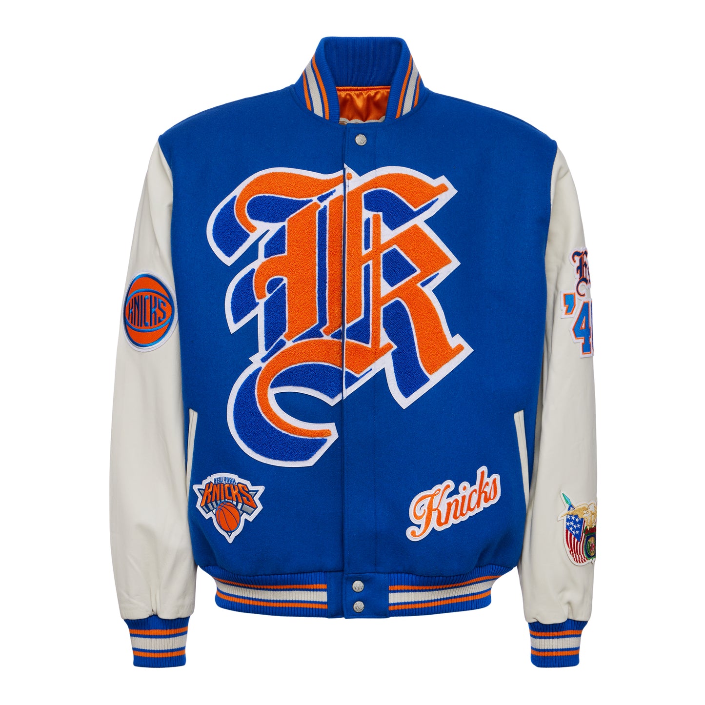 New York Knicks Orange Varsity Jacket