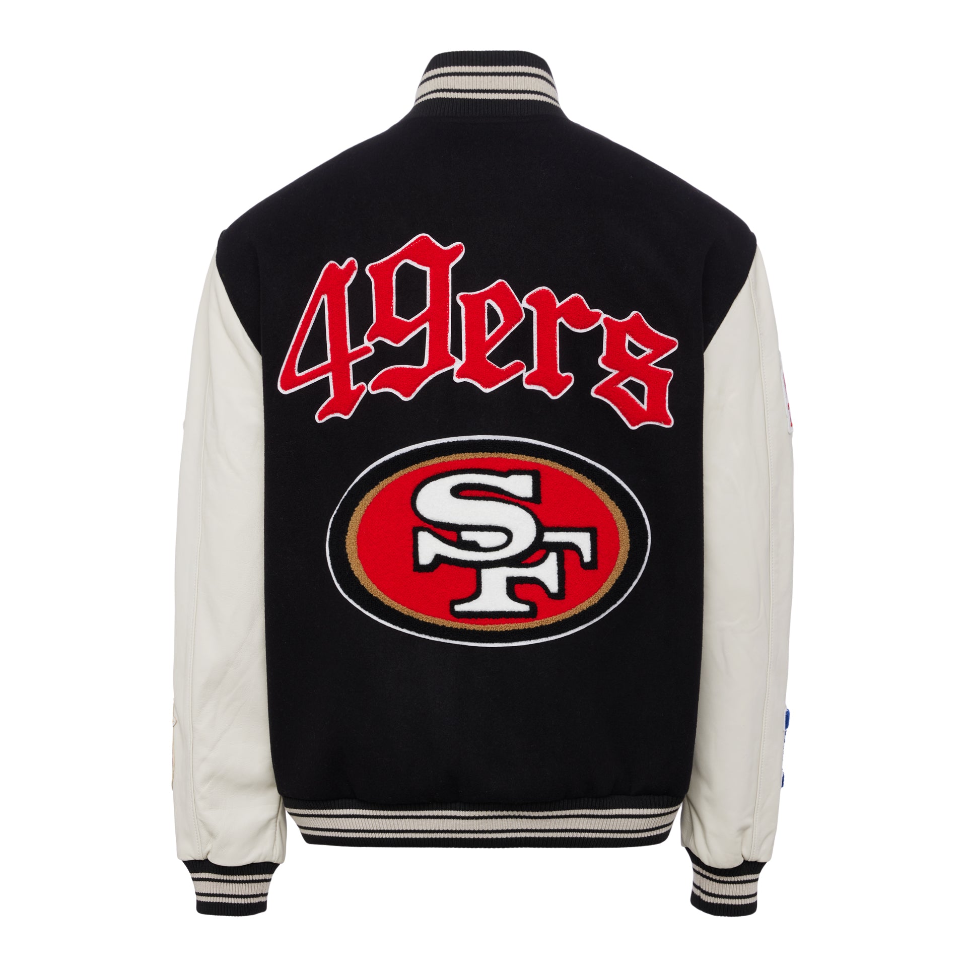 SAN FRANCISCO 49ERS WOOL & LEATHER VARSITY JACKET