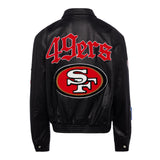 SAN FRANCISCO 49ERS LEATHER JACKET-AR