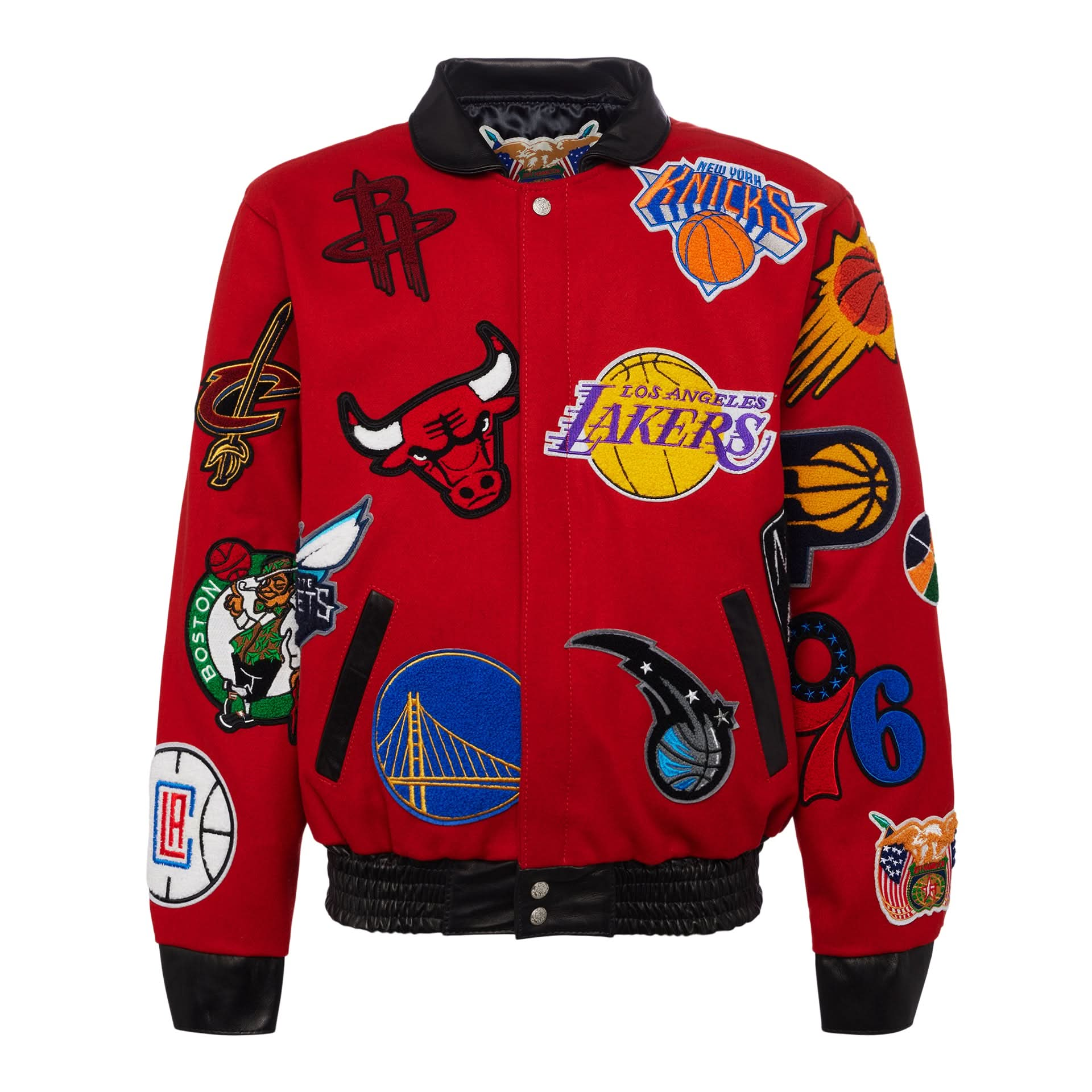 激レア Jeff Hamilton NBA チームロゴ ジャケット 6XL - レザージャケット