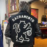 Sacramento Kings Wool & Leather Varsity Jacket