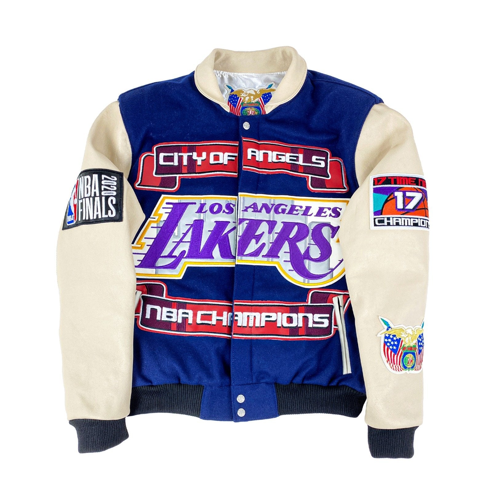 Lakers championship leather online jacket