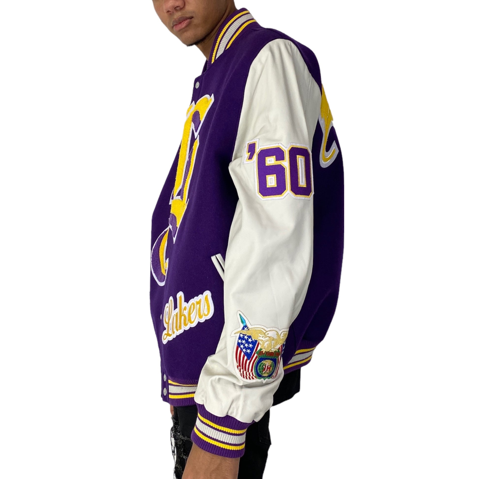 Vintage LA Lakers Jeff Hamilton Varsity Jacket Men L
