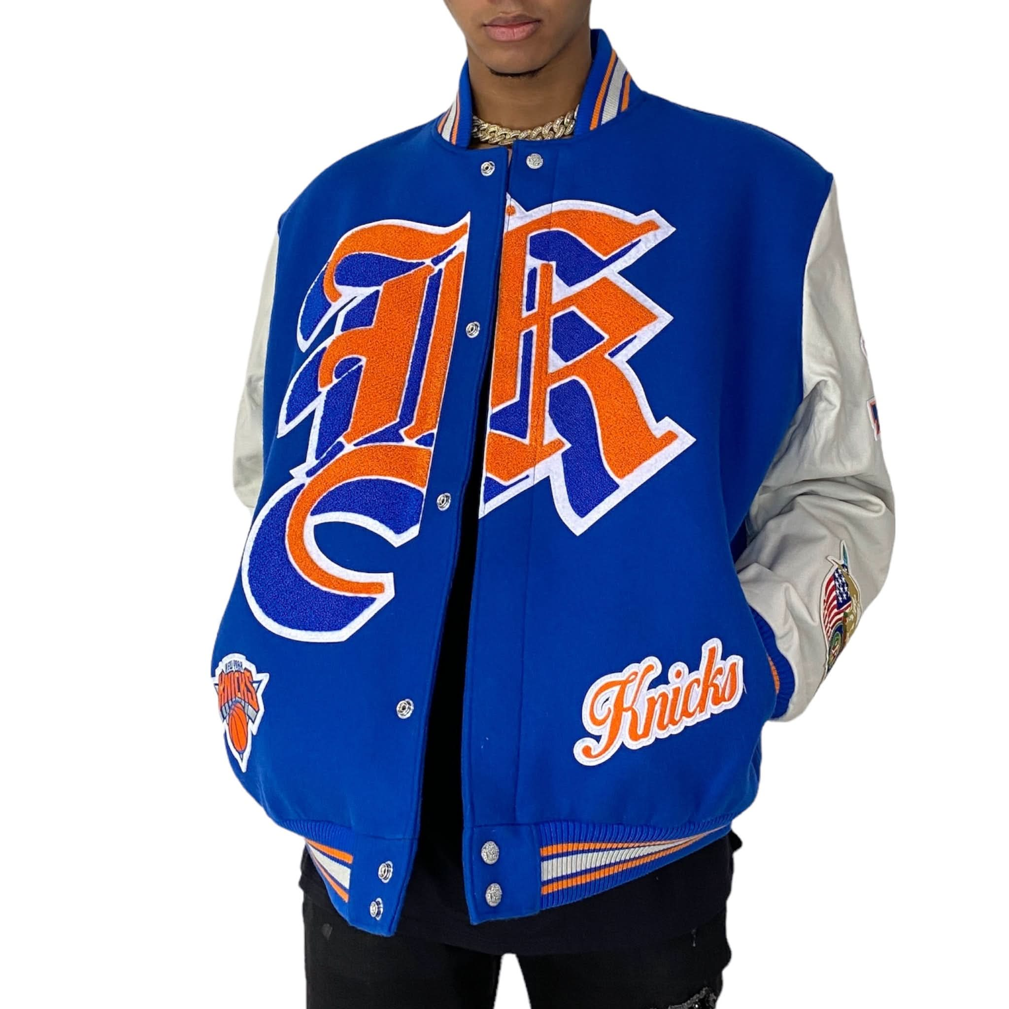 Ny knicks varsity jacket hot sale