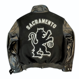 Sacramento Kings Wool & Leather Varsity Jacket