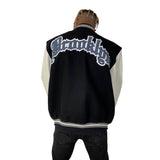 Brooklyn Nets Wool & Leather Varsity Jacket