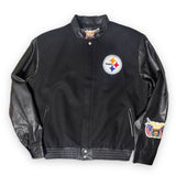 Pittsburgh Steelers Wool & Leather Varsity Jacket