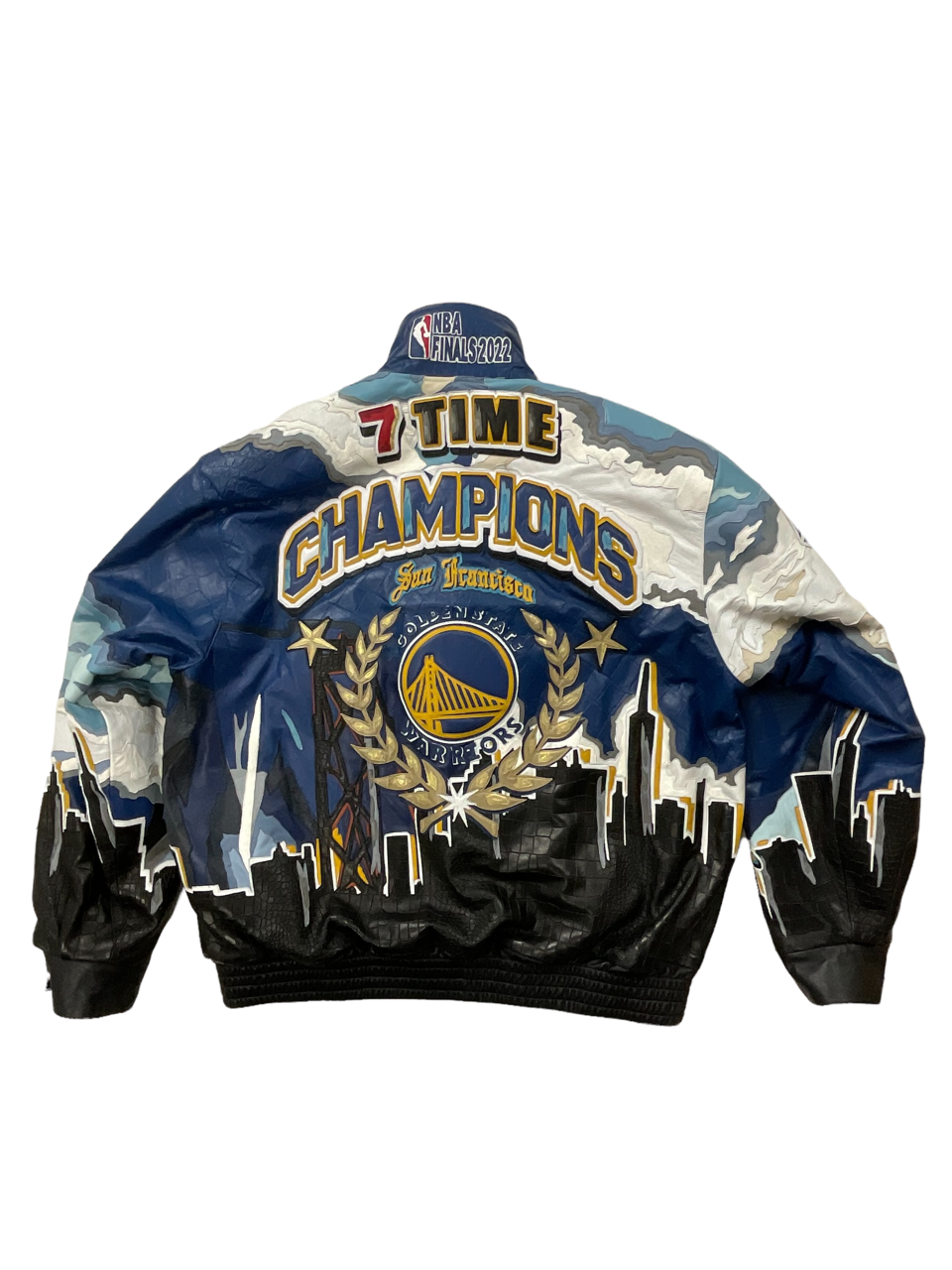 GOLDEN STATE WARRIORS 7TH CHAMPIONSHIP LEATHER JACKET Jeff Hamilton Shop