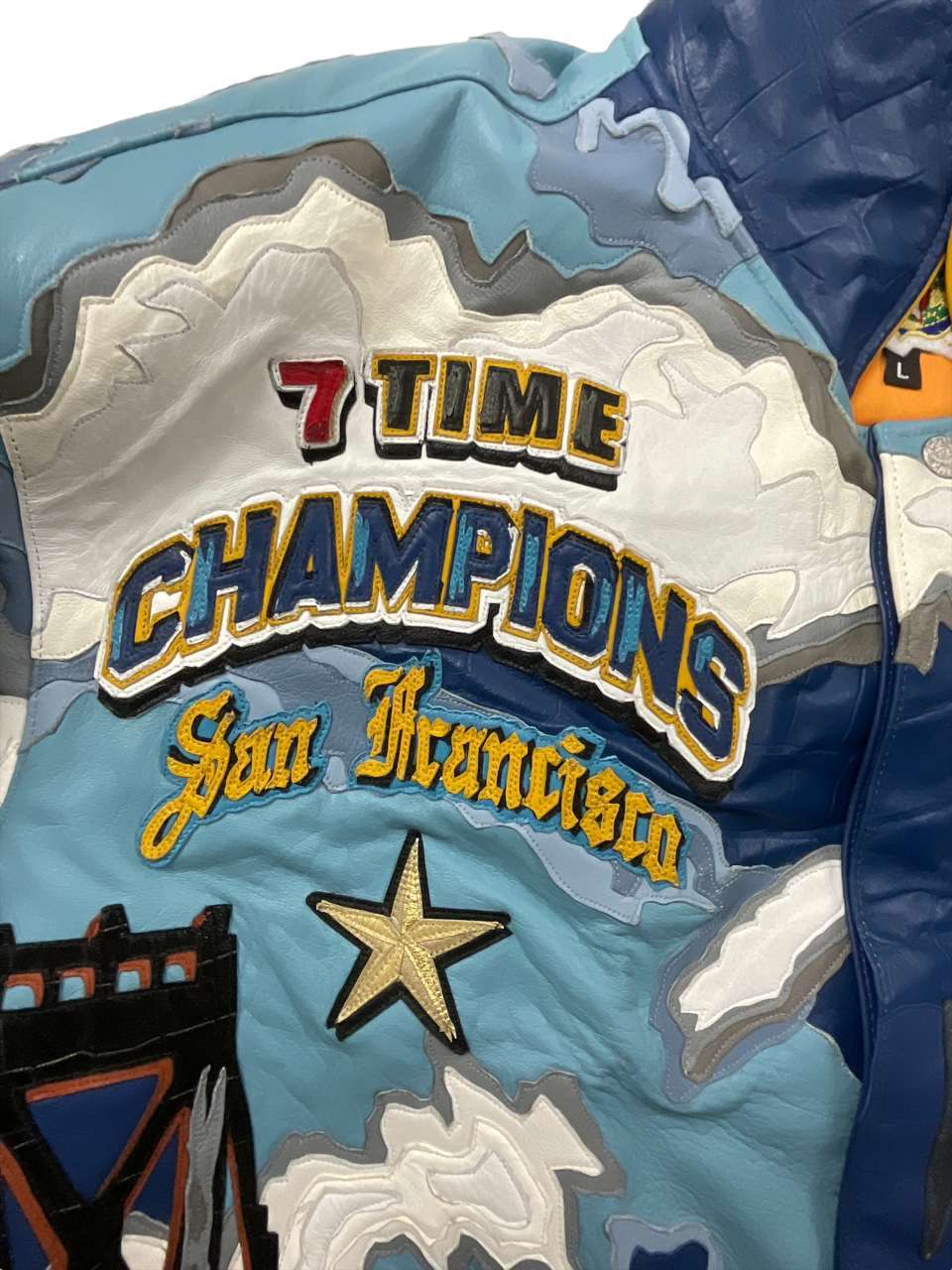 GOLDEN STATE WARRIORS 7TH CHAMPIONSHIP LEATHER JACKET Jeff