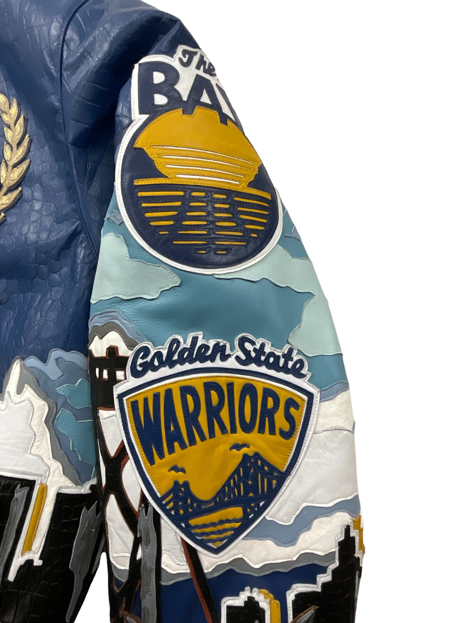 GOLDEN STATE WARRIORS 7TH CHAMPIONSHIP LEATHER JACKET Jeff