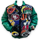 NFL Super Mega Patch Wool & Leather Multiple Colors