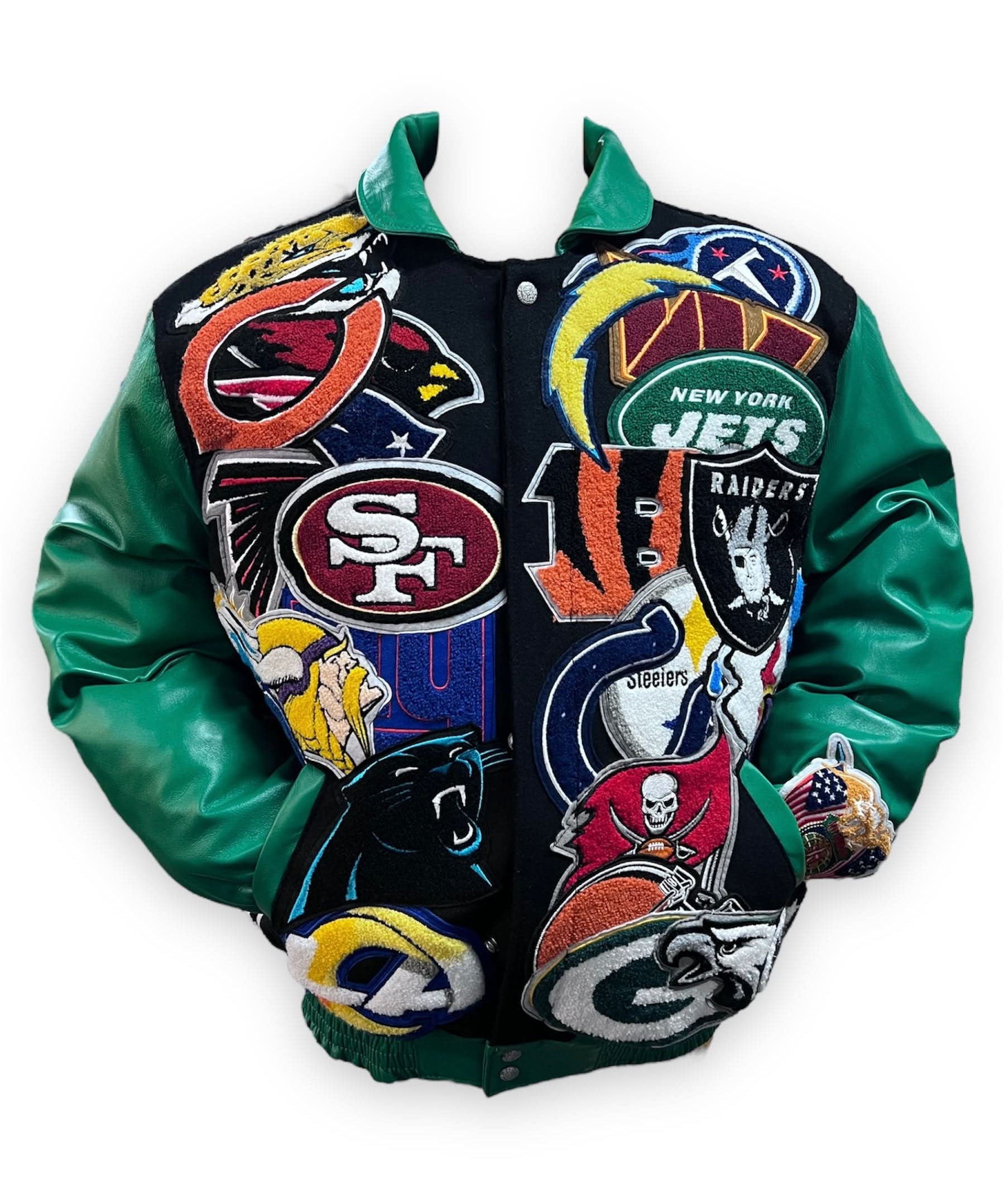 NFL Super Mega Patch Wool & Leather Multiple Colors