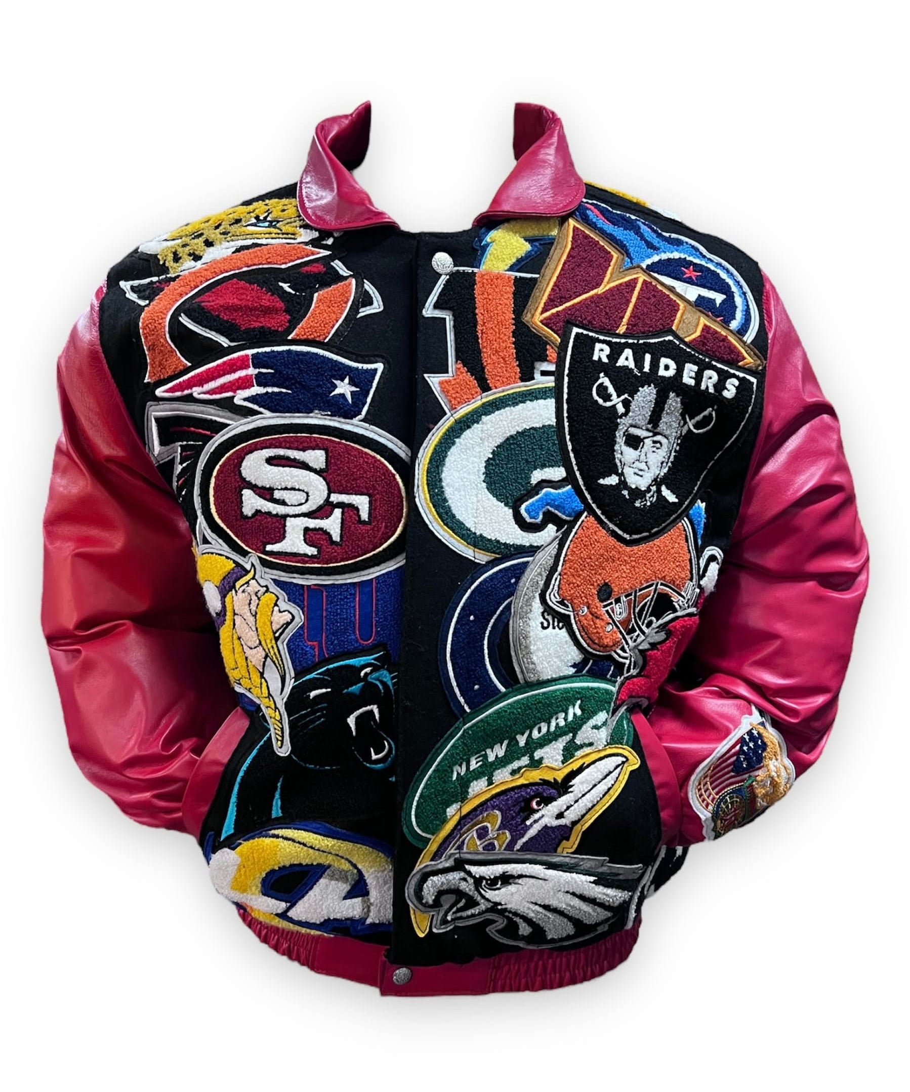 NFL Super Mega Patch Wool & Leather Multiple Colors