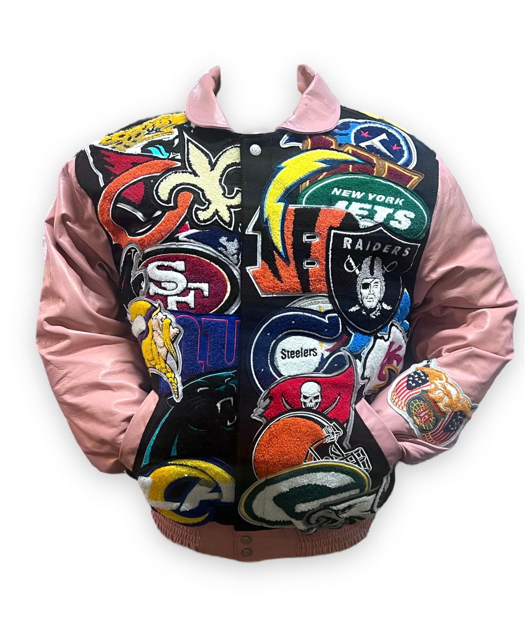 NFL Super Mega Patch Wool & Leather Multiple Colors