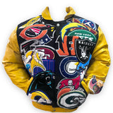 NFL Super Mega Patch Wool & Leather Multiple Colors