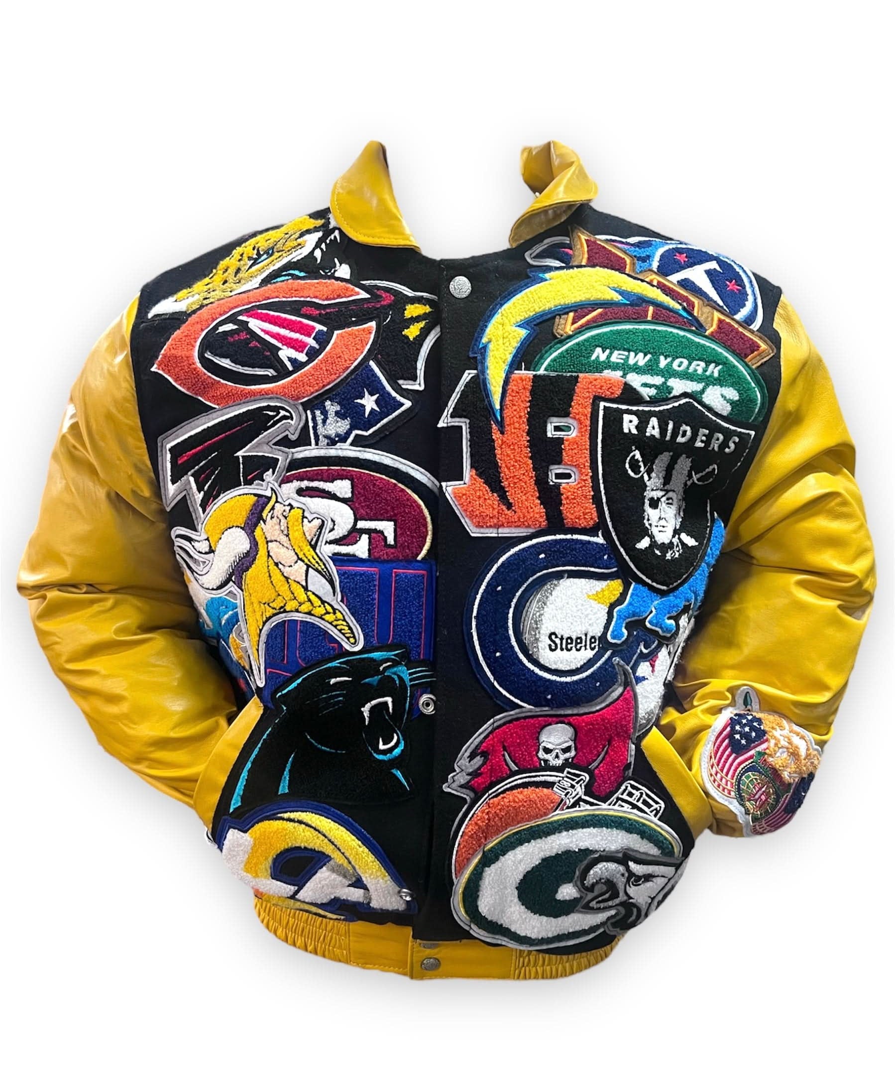 NFL Super Mega Patch Wool & Leather Multiple Colors