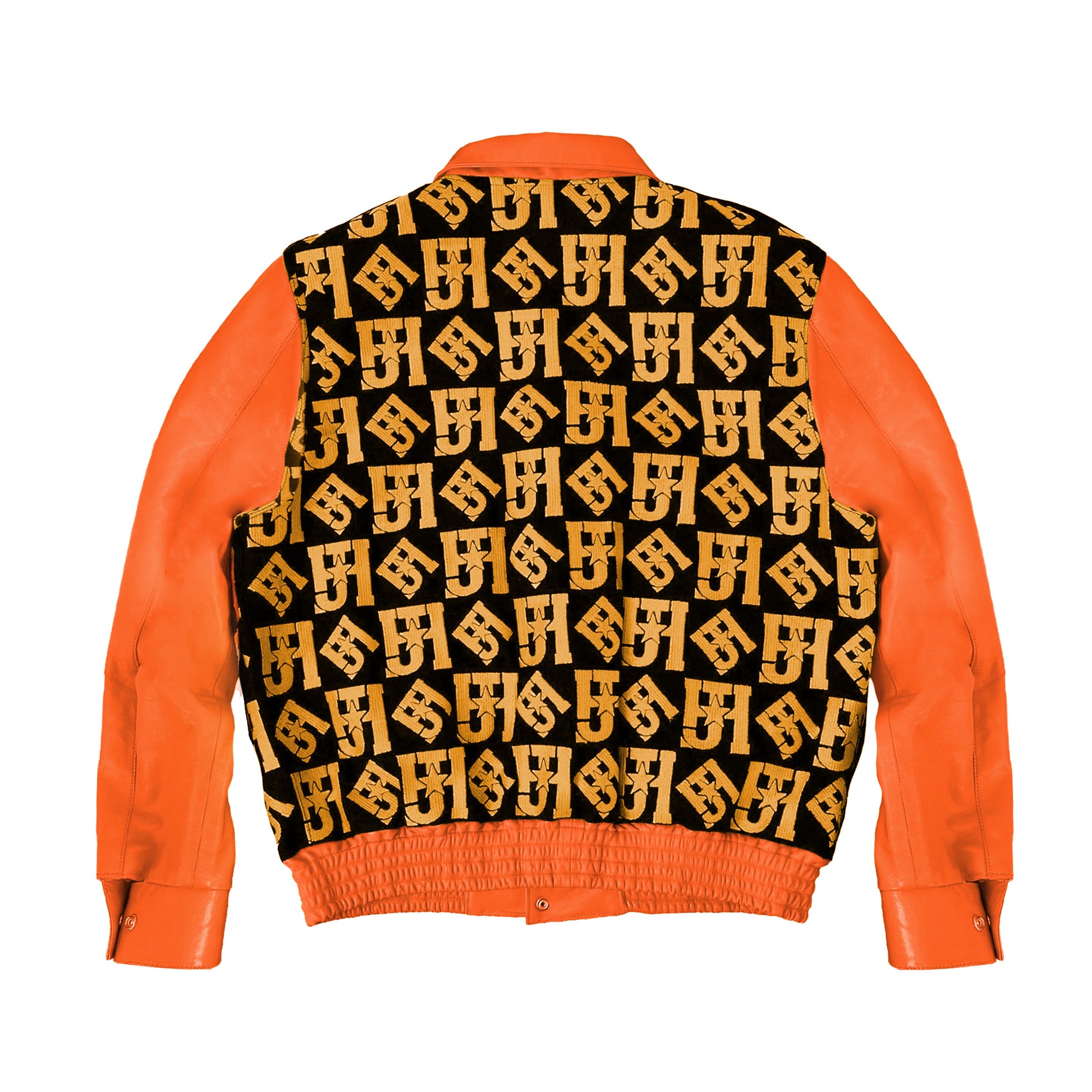 lv varsity jacket orange